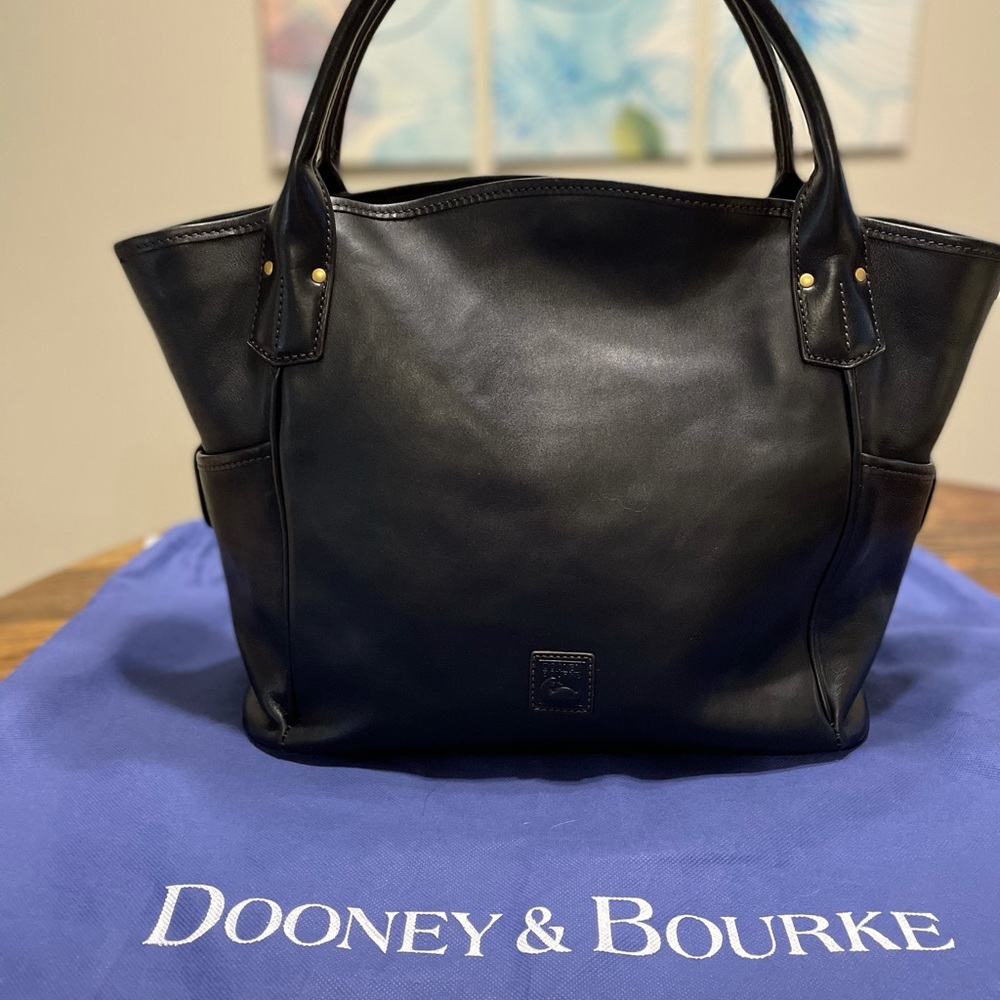 Dooney & Bourke Black Leather Tote